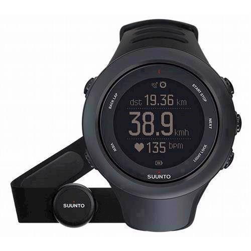 Image of Ambit3 Sort plast med stål krans quartz multifunktion Unisex ur fra Suunto, SS020678000